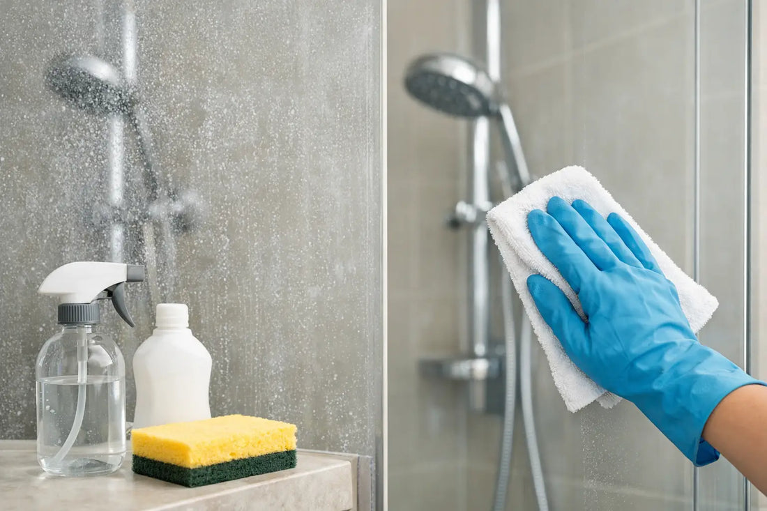 How to Remove Shower Glass Stains from Hard Water