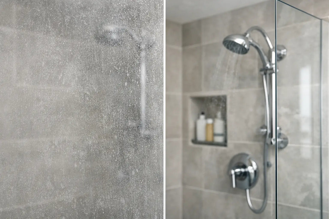 Shower Glass Restoration Before After Results