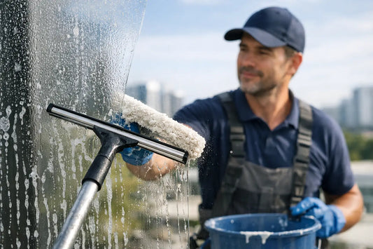 How to Clean Exterior Glass Buildup Properly