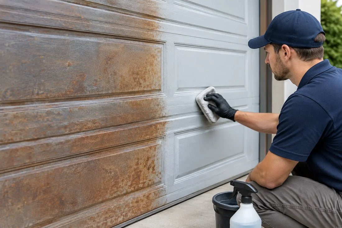 How to Remove Oxidation From a Garage Door