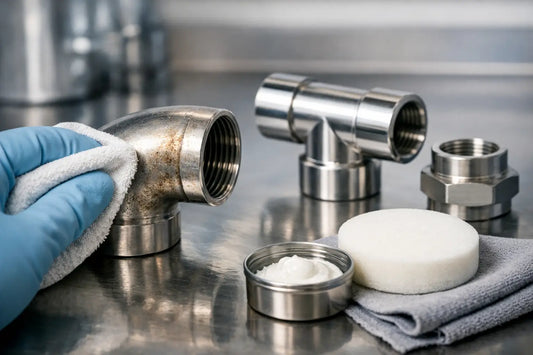 How to Remove Stains from Stainless Steel Fittings