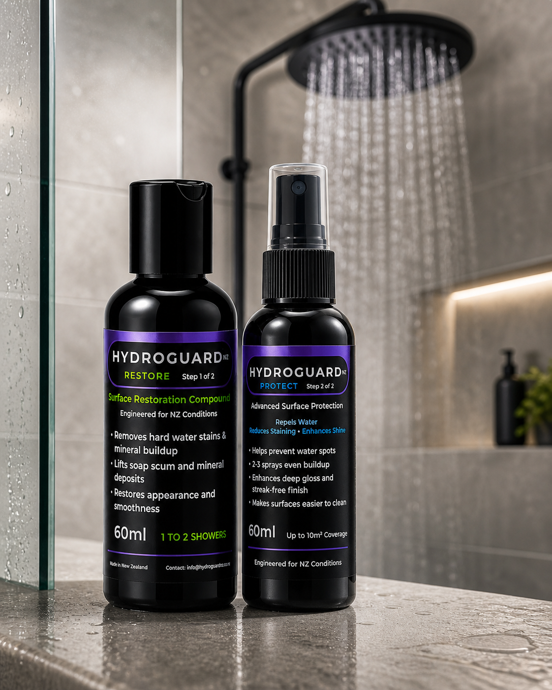 HydroGuard NZ Restore – Glass & Tile Stain Remover